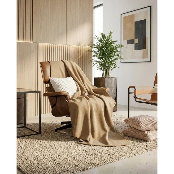 Wohndecke Wohndecke Wolldecke 100% Schurwolle 150x200 cm "Selva", STTS – Bild 3