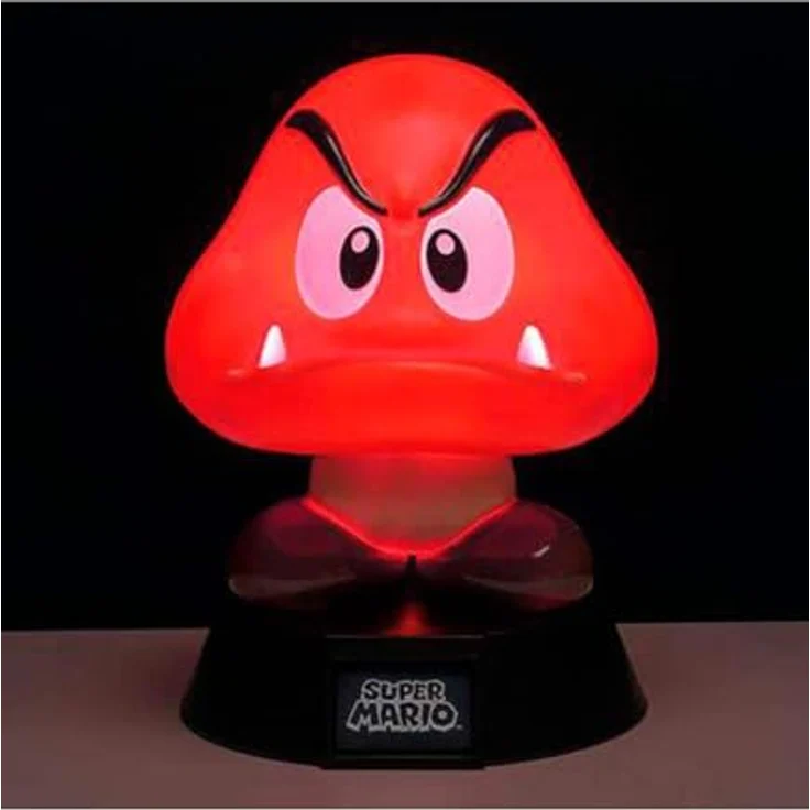 Paladone Super Mario 3D-Licht Goomba, mehrfarbig Nachtlicht mit ikonischem Design, 10 cm hoch – Bild 2