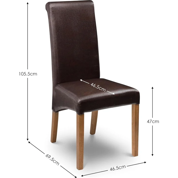 Julian Bowen Cuba Esszimmerstuhl, 2er-Set, Dunkelbraun – Bild 2
