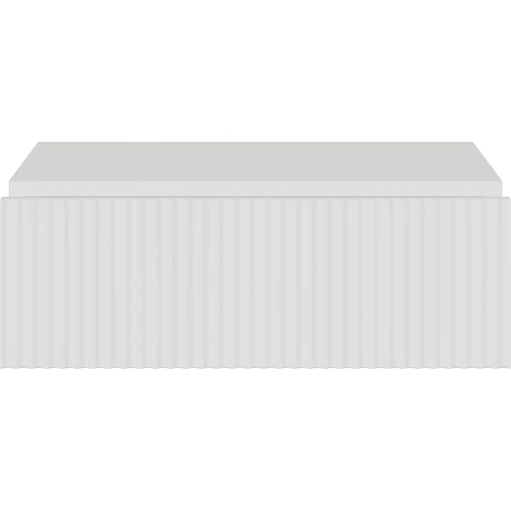 Selsey 'Veldio' Nachtkonsole mit Schublade, weiß, ca. 17 x 50 x 36 cm – Bild 5