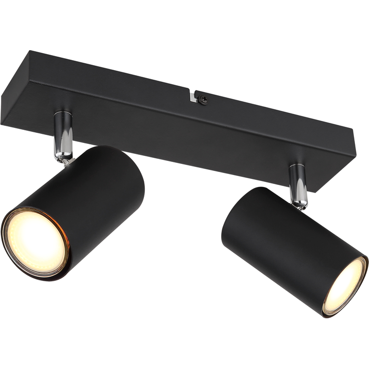 Deckenleuchte Wohnzimmer Deckenlampe Deckenstrahler Schwarz 57911-2B