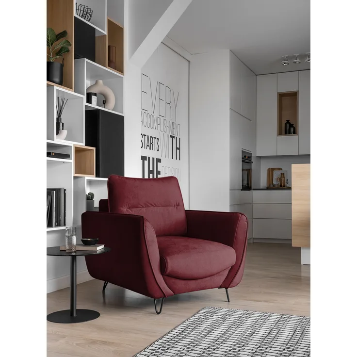 Silva 1F, Sessel, Stuhl, Dunkellila