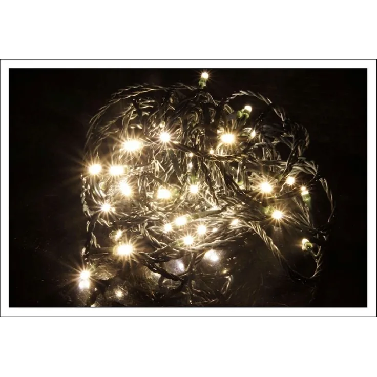 Spetebo LED-Lichterkette LED Weihnachts Außen Lichterkette - 30 m / 300 LED, Garten Deko Beleuchtung - warm weiß