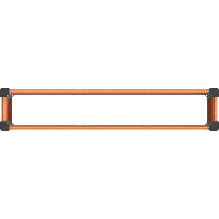 vidaXL Hochbeet Braun 150 x 30 x 36 cm WPC und Aluminium 42039028 – Bild 5
