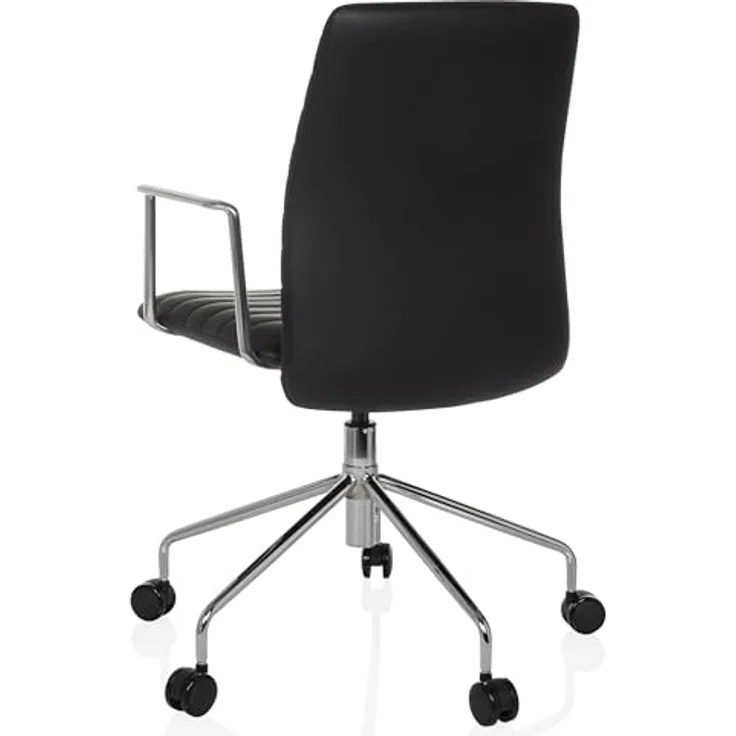 MID.YOU Drehstuhl, Schwarz, Drehstuhl aus Lederlook mit Armlehnen, 58x93 - 101x59 cm – Bild 9