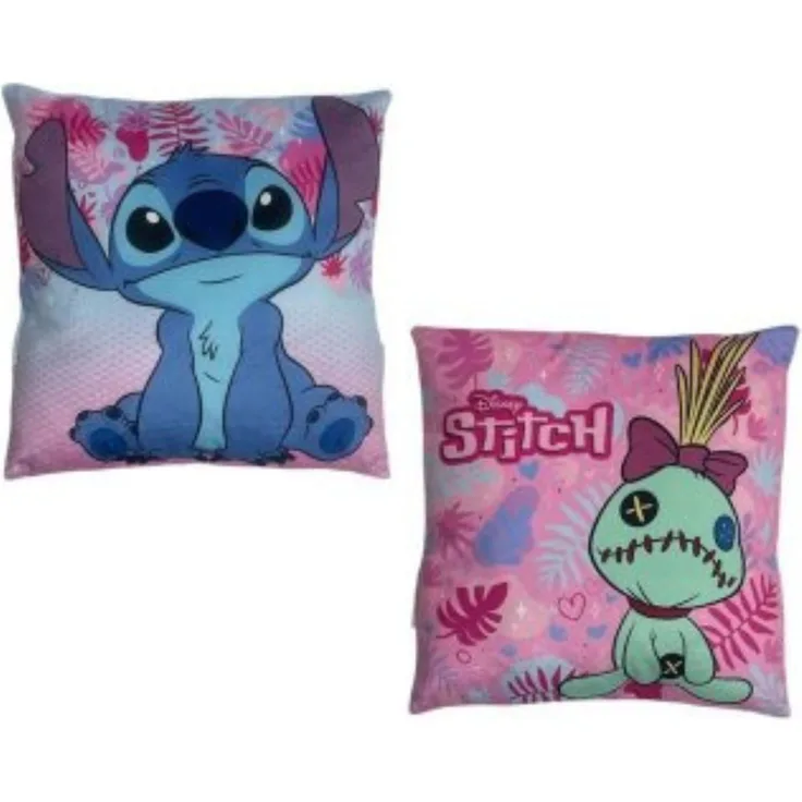 Disney Lilo & Stitch Dekokissen (1 Stk.) aus weichem Polyester für Alltag und Freizeit 38 × 38 cm