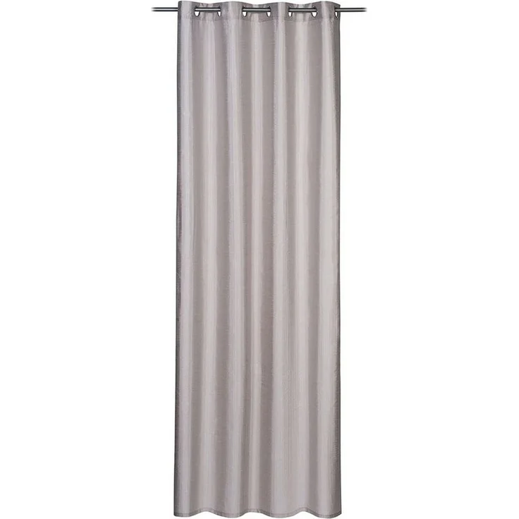 Gözze Vorhang CAPRINO, Ösenvorhang, Silber, L 245 x B 140 cm, Ösen, blickdicht, inkl. Bügelband – Bild 1