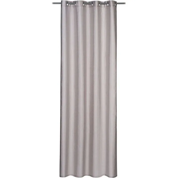 Gözze Vorhang CAPRINO, Ösenvorhang, Silber, L 245 x B 140 cm, Ösen, blickdicht, inkl. Bügelband
