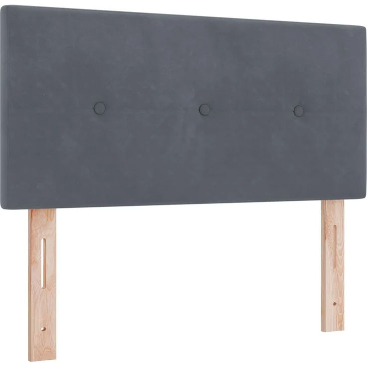 vidaXL LED-Speicherbett mit Matratze Dunkelgrau 90 x 190 cm Samt 3459217 – Bild 5