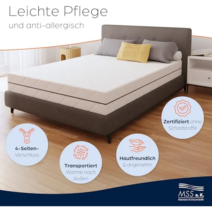 Taschenfederkern-Matratze ECO - H3 - 200 x 90 x 19 cm – Bild 5