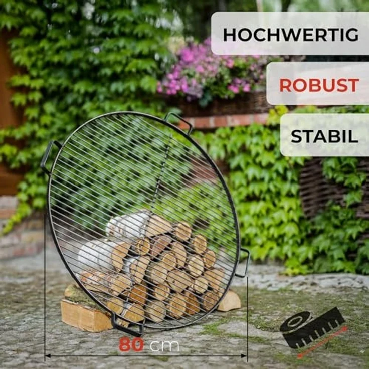 CookKing Stahl Grillrost | inkl. 4 Griffen | – Bild 3
