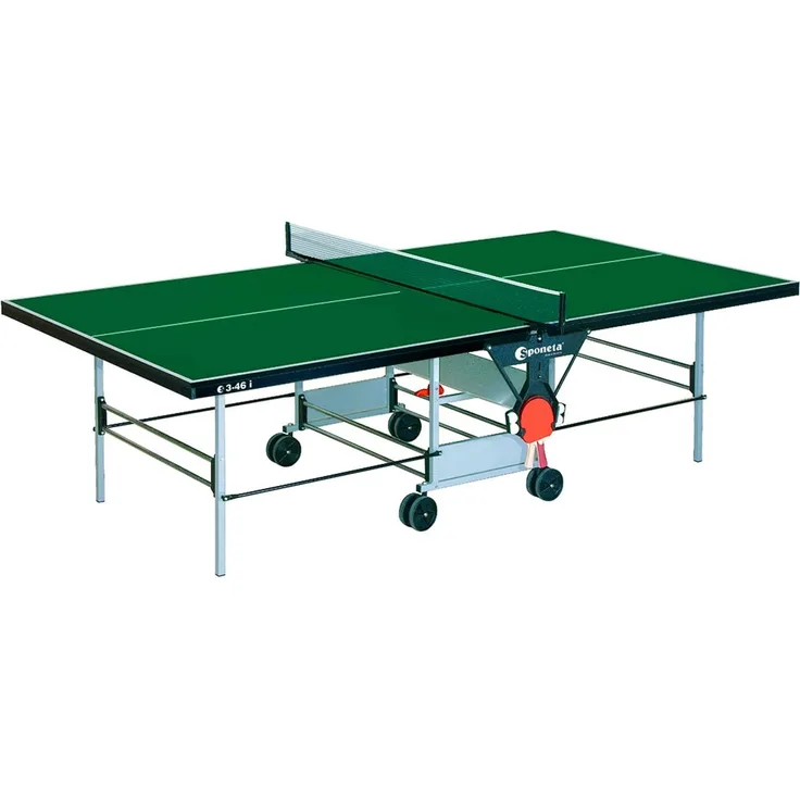 SPONETA 'S 3-46 i' Tischtennisplatte, Hallentisch, klappbar, grün, 274 x 152,5 x 76 cm