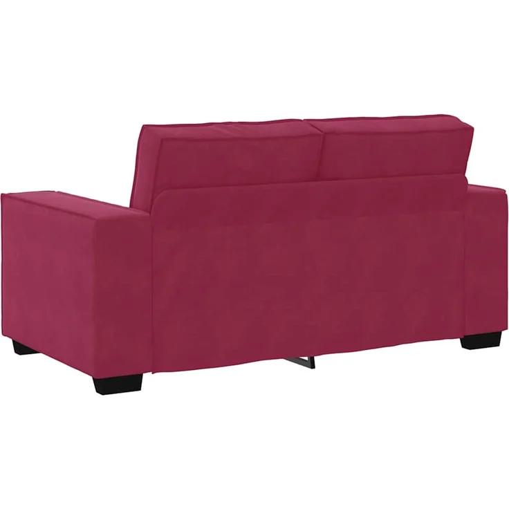 vidaXL 2-Sitzer-Sofa Weinrot 160x78x84 cm Samt 4105014 – Bild 5