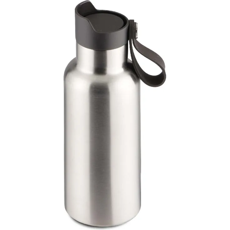 Weis 12671 Edelstahl Trinkflasche vakuumisoliert 500ml silber