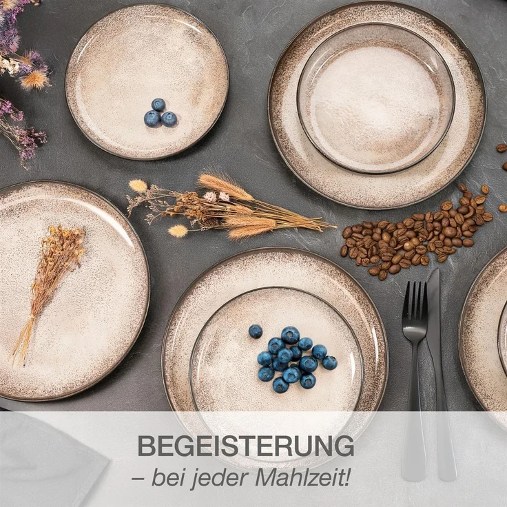 Moritz & Moritz VIDA 24tlg Geschirrset Beige – Bild 7