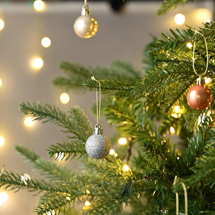 Valery Madelyn Weihnachtskugeln Set 49 Stück Geschenkpaket Bronze – Bild 4