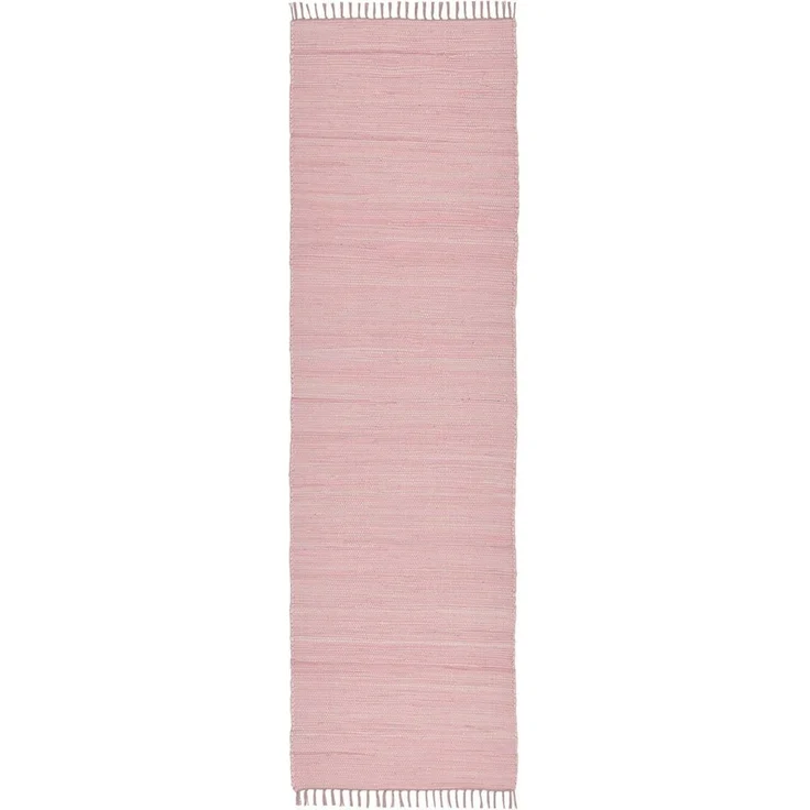 THEKO Teppich Happy Cotton Fleckerl, handgewebt, rechteckig, Höhe: 5 mm, Flachgewebe, reine Baumwolle, meliert, mit Fransen, auch als Läufer – Bild 1