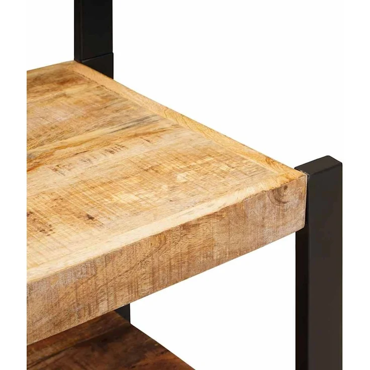 vidaXL Ankleidehaken mit Regal Braun 40 x 40 x 90 cm Massivholz Mango 4015985 – Bild 7