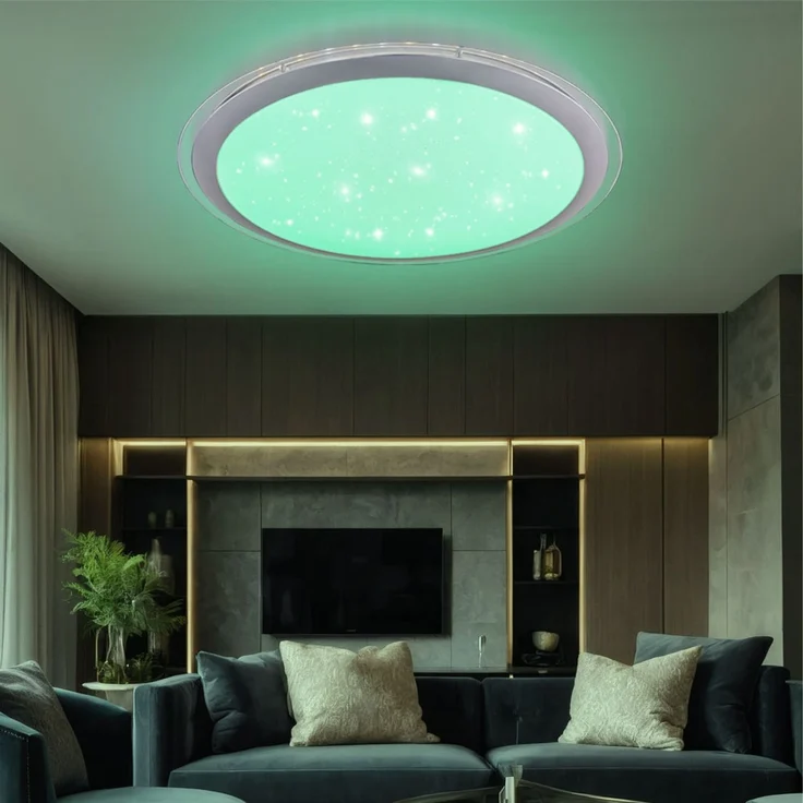RGB LED Deckenlampe, dimmbar, Fernbedienung, D 53 cm – Bild 3