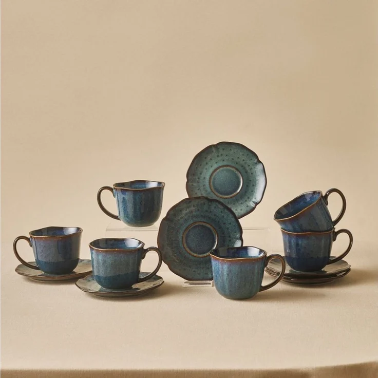 Karaca Teeservice Karaca Bryggen Reaktiv 250 Ml Teetasse Für 6 Personen – Bild 5