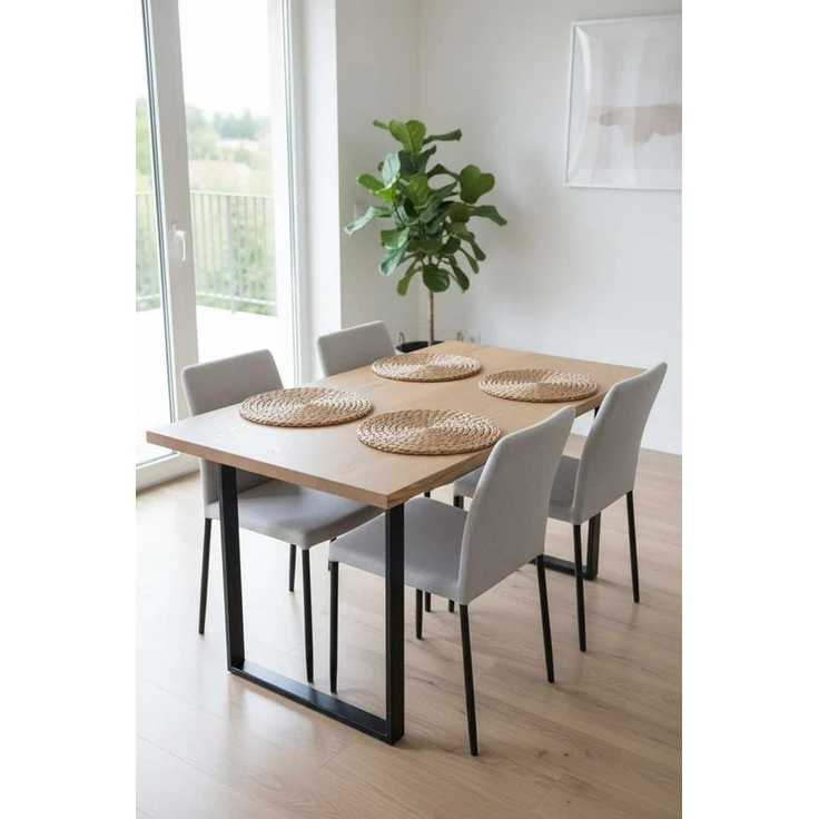 VIVANNO Platzset Wasserhyazinthe ILANA Rund - Natur Geflochten, (Set, 4-St), 30x1 cm – Bild 3