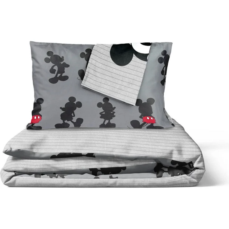 Disney Kinderbettwäsche Disney Mickey Mouse Bettbezug-Set 135x200 cm + Kissenbezug 80x80 cm, Washed Cotton, 2 teilig, 100 % Baumwolle, maschinenwaschbar, wendbar – Bild 2