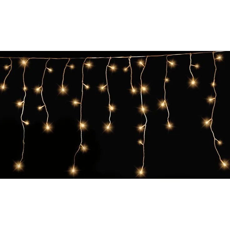 Gartenpirat LED-Lichterkette Eisregen LED-Beleuchtung Weihnachtsdeko für außen mit Timerfunktion, 4,2 m