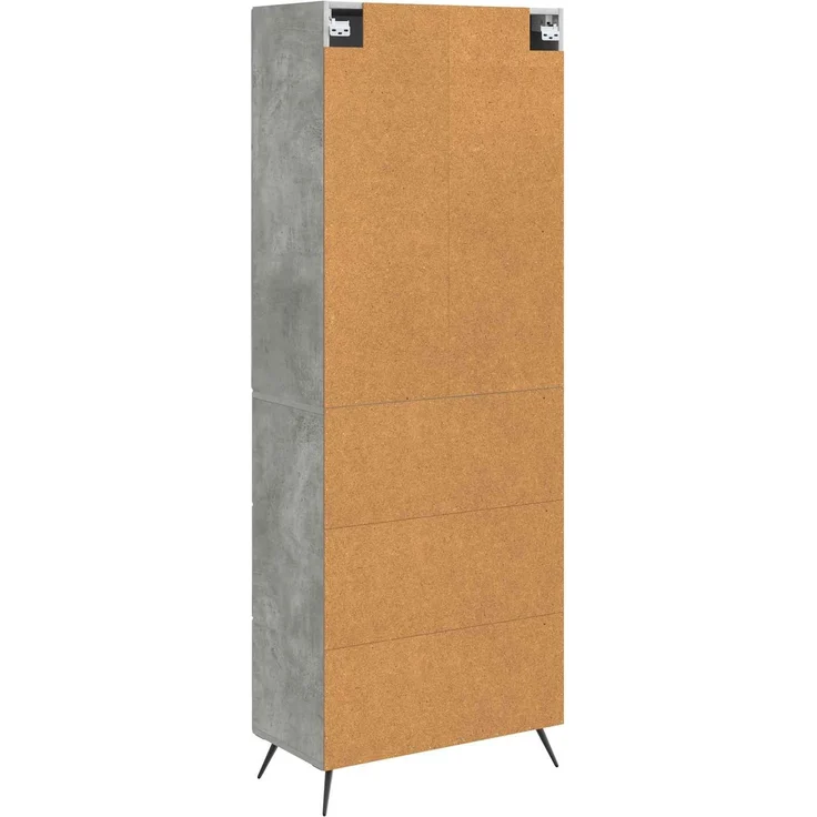vidaXL Schrankset 2 pcs Betongrau 66 x 34,5 x 90 cm Holzwerkstoff 3416883 – Bild 6