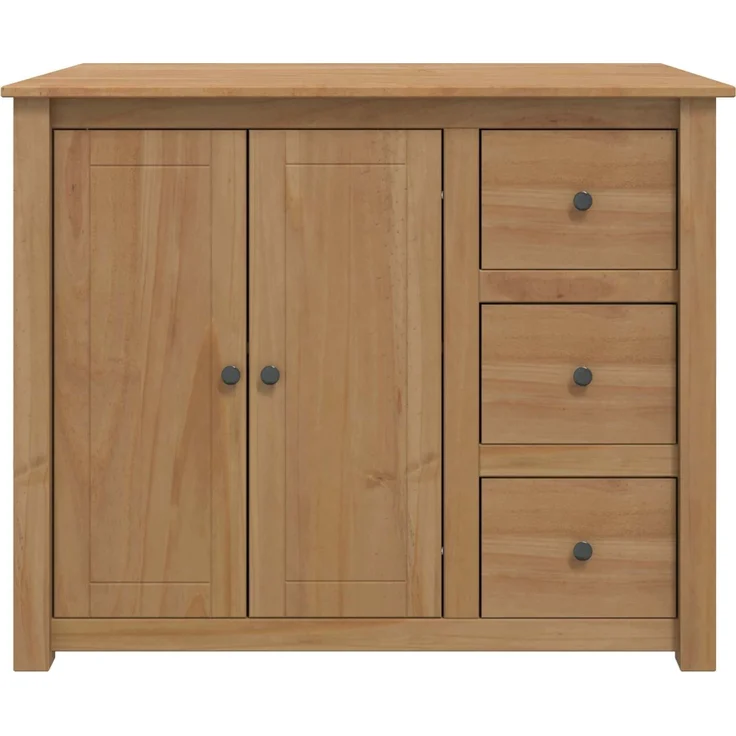 vidaXL Küchentrolley mit Tür PANAMA 2 pcs Honigwachs 112 x 77 x 90 cm 3425388 – Bild 4