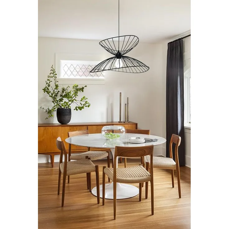 Bamyum Pendelleuchte Pendelleuchte Vertigo, Metall Schwarz 50 cm Modern Lampe, ohne Leuchtmittel