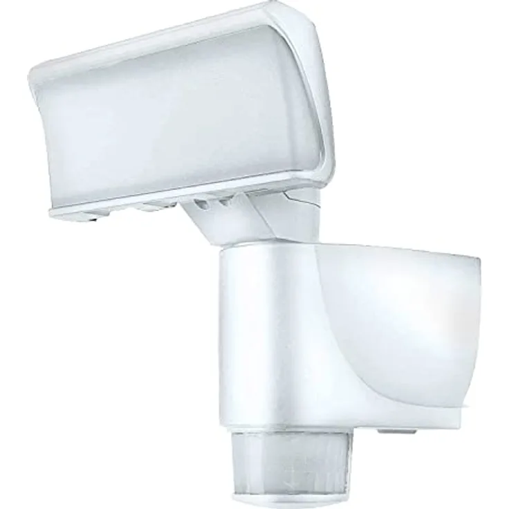 Proventa LED-Strahler mit automatischer Bewegungsverfolgung, 180° Schwenkbereich, 270° Bewegungsmelder, 4000K, 18W, 1200 Lm, IP44, weiß