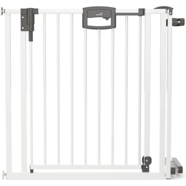 Geuther Türschutzgitter 'Easylock Plus' zum Klemmen für Öffnungen, Metall, Weiß, 84,5 - 92,5 cm – Bild 1