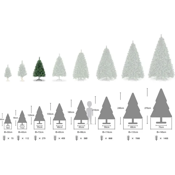 SALCAR Kleiner Weihnachtsbaum Künstlich 120 cm – Bild 8