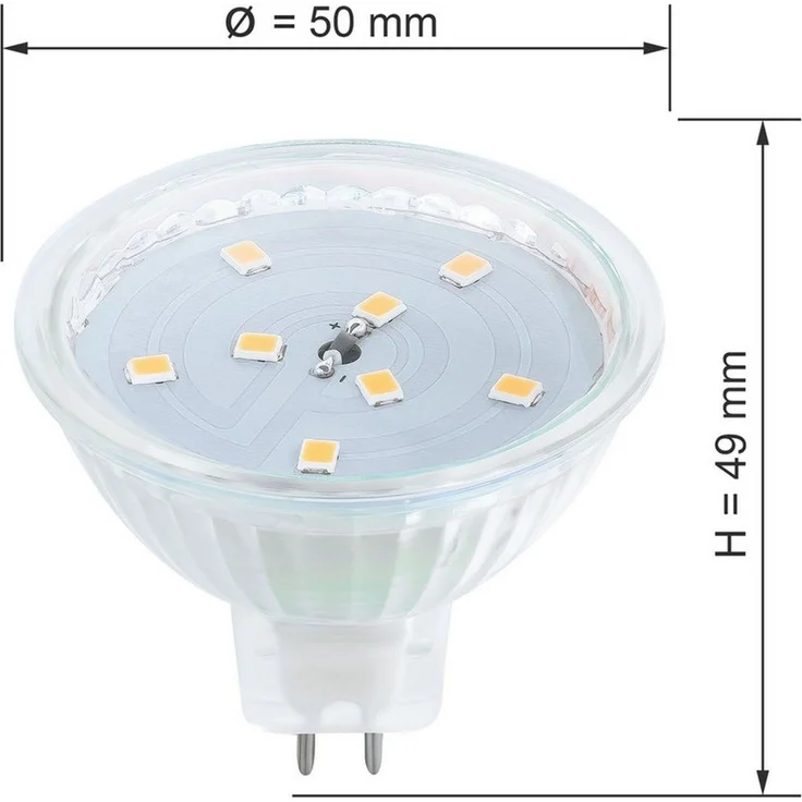 SEBSON LED-Leuchtmittel LED Lampe GU5.3 / MR16 warmweiß 3.5W 12V Leuchtmittel - 10er Pack, 10 St. – Bild 2