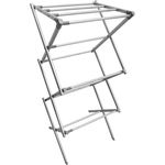 mDesign Turmwäscheständer Wäscheständer Standtrockner Metall Silber/Grau