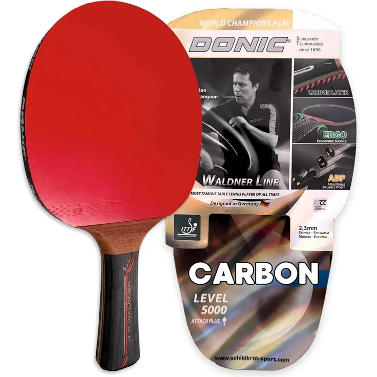 Donic 'Waldner 5000', Tischtennisschläger, aus Holz, mit ABP-Griff