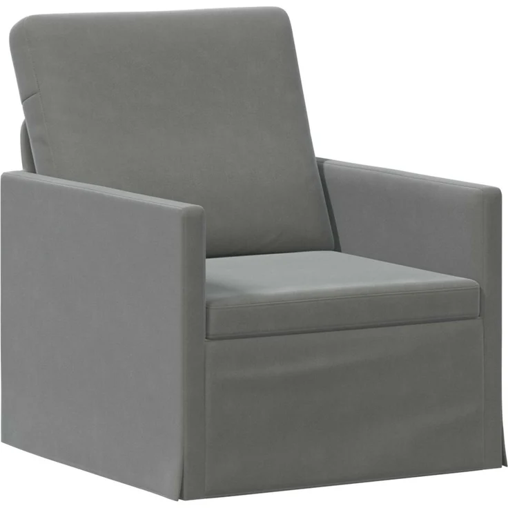 vidaXL Sofa-Set 2 pcs Dunkelgrau Samt (V) 3433191 – Bild 2