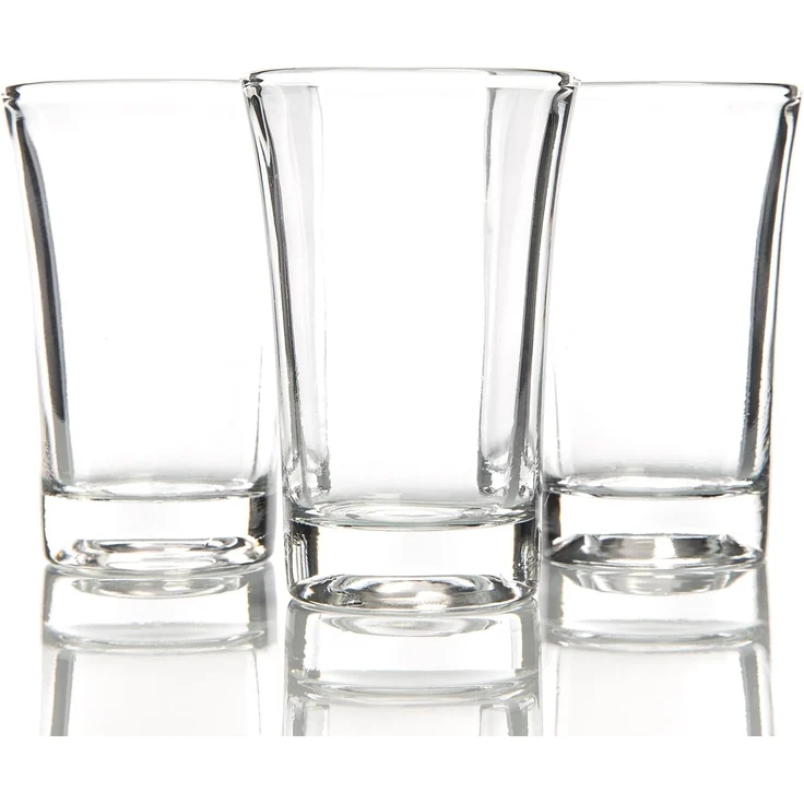 BigDean 24er Set Schnapsgläser 4cl - Shotgläser aus Glas - Spülmaschinenfest - Shot Gläser für Wodka, Ouzo, Sambuca, Tequila, etc. - Pinnchen, Stamperl, Schnapsbecher – Bild 1