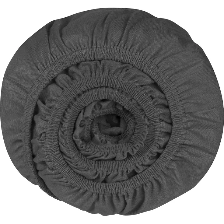 Schiesser Spannbettlaken Elli - 97/3 - 100 x 200 cm - Dunkelgrau – Bild 2