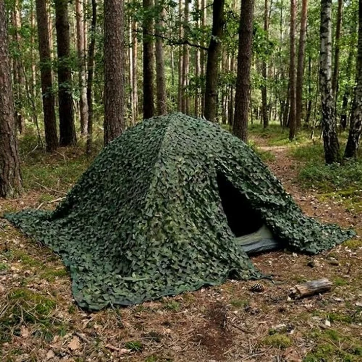 yourGEAR Sonnensegel yourGEAR Tarnnetz Camouflage 3 x 3 Meter Armee Netz Tarnung Jagd Wald – Bild 5