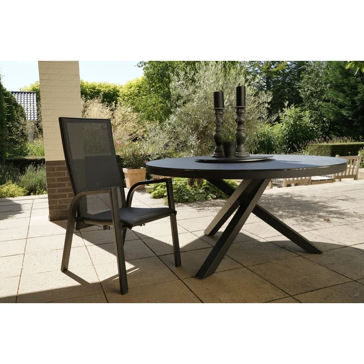 Gardissimo BERN Alu Diningsessel Stapelsessel Gartenstuhl verstellbar – Bild 10