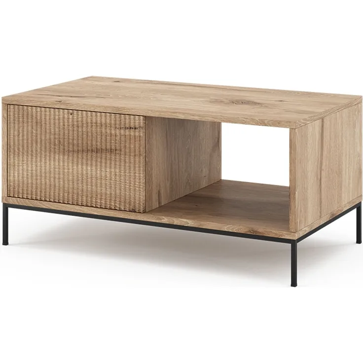 Couchtisch Eliza Viking Oak 90 x 50 cm mit einer Schublade Vicco