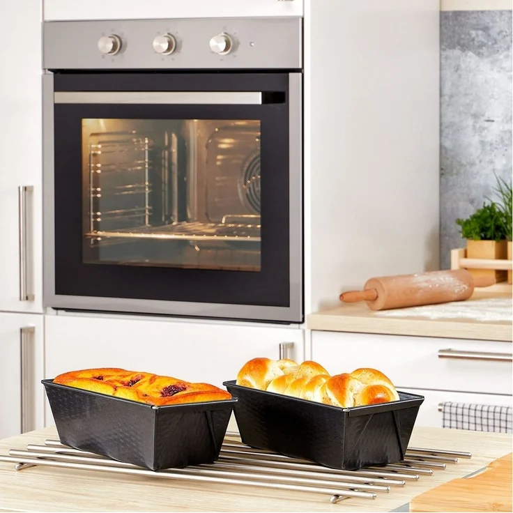 Grizzly Brotbackform Kastenform 2er Set (25 x 11,5 cm) – sauerteigbeständig, antihaft, (2-tlg), Für Brot & Kuchen geeignet – Bild 2