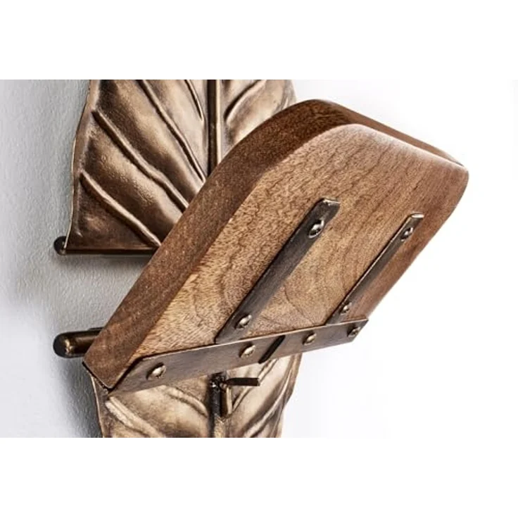 Kobolo Regal Wandregal Hängeregal Blatt ELENA mit Ablage, Stück 1-tlg, 26Lx15Bx46H cm – Bild 5