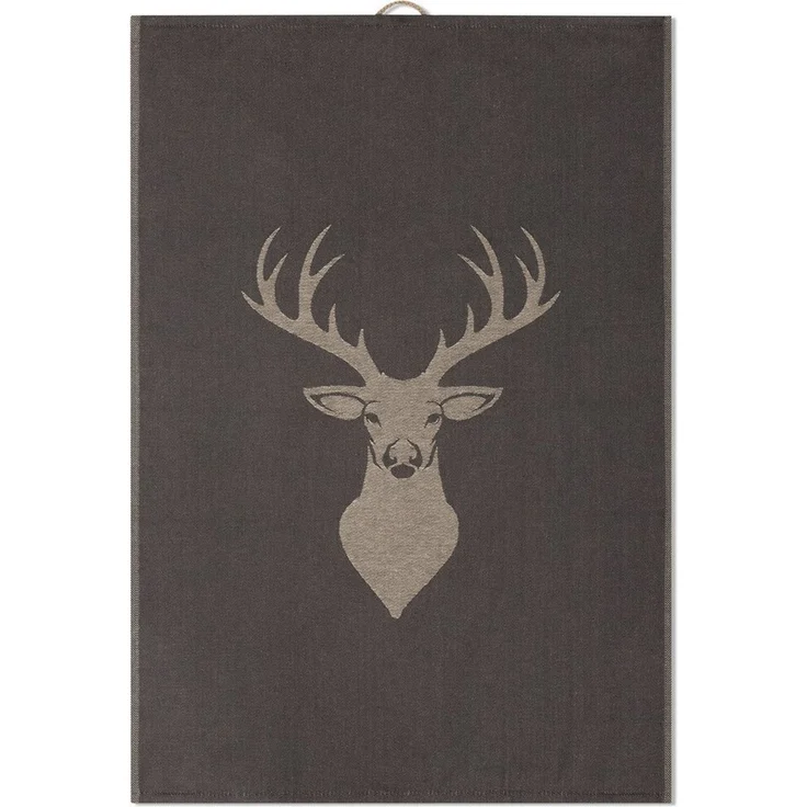 ROSS Geschirrtuch 2er-Set Hirsch + Hirsch, allover, (Set, 2-tlg, 2er-Set) – Bild 2