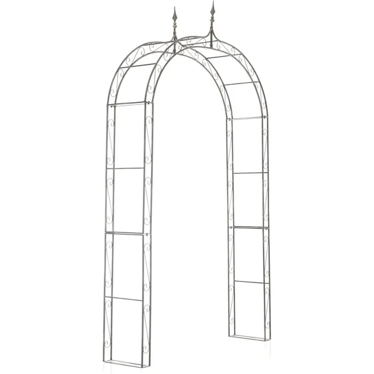 Rosenbogen WISMAR - 147x37x264cm, Metall, Bronze | Rankhilfe Rosen Rankgitter Gartendekoration