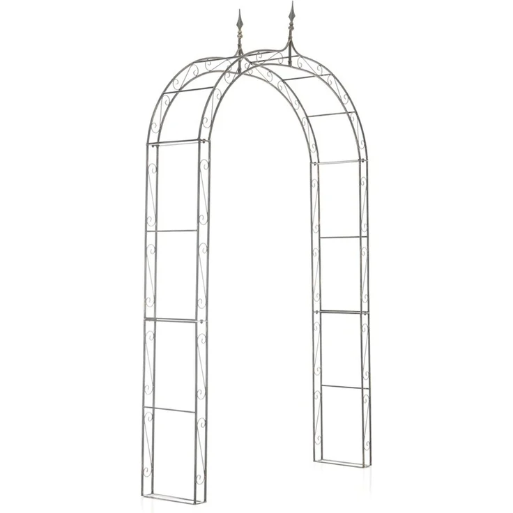 Rosenbogen WISMAR - 147x37x264cm, Metall, Bronze | Rankhilfe Rosen Rankgitter Gartendekoration – Bild 1