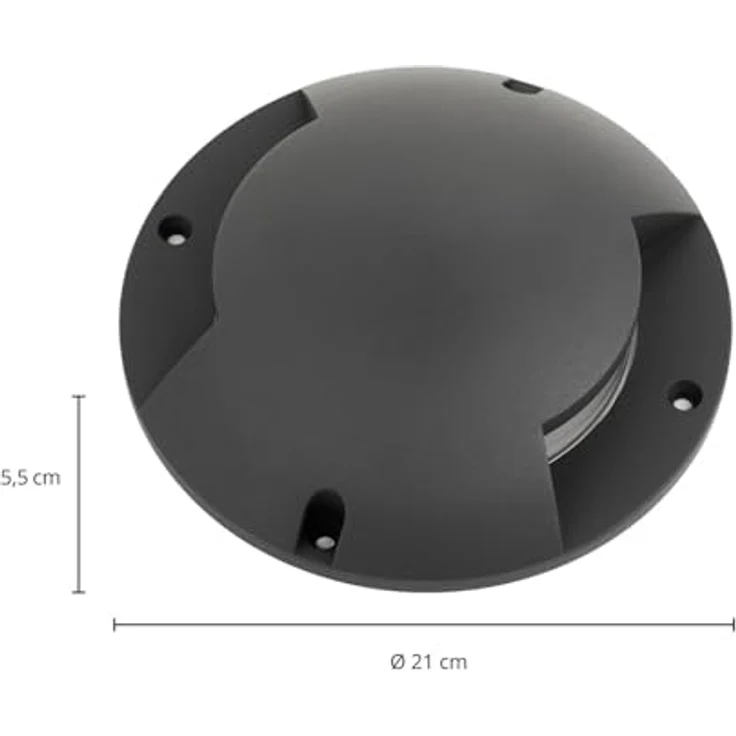 Lindby LED Außenleuchte Cormac, wasserdicht, modern, schwarz, Aluminium, 2-flammig, Außenstrahler für Garten, Terrasse, Balkon & Haus – Bild 4