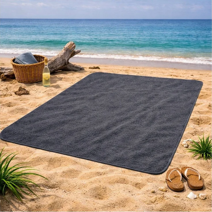 Wohndecke Frotteedecke, KiGATEX, 100% Baumwolle, 150 x 200 cm – Bild 3