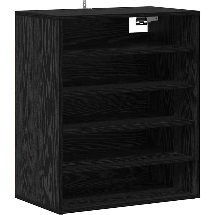 vidaXL Schuhschrank Schwarz Eichen-Optik 60 x 35 x 70 cm Holzwerkstoff 862683 – Bild 5